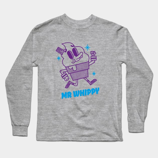 Mr Whippy Long Sleeve T-Shirt by Geeksarecool